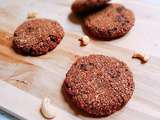 Flash : cookies express chocolatés aux éclats de noix de cajou (vegan)