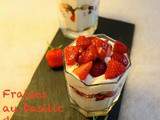 Verrines fraises basilic & chantilly mascarpone improvisées