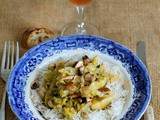 Curry de choux de Bruxelles et champignon