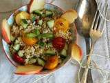 Veggie bowl : boulgour aux pommes et petits légumes