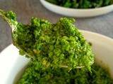 Envie de pesto d’hiver : Chou kale, noix et sésame (vegan)