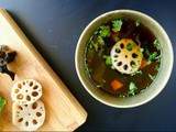 Envie de soupe miso à la racine de lotus (vegan)