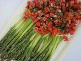 Salade d'asperges vertes sauce vierge #vegan