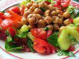 Salade de Pois Chiches Epicés & Légumes Frais (Afrique du Nord)