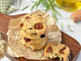 Cookies salés {tomates séchées, olives & romarin} #vegan
