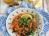 Salade de lentilles & carottes - vinaigrette au curry
