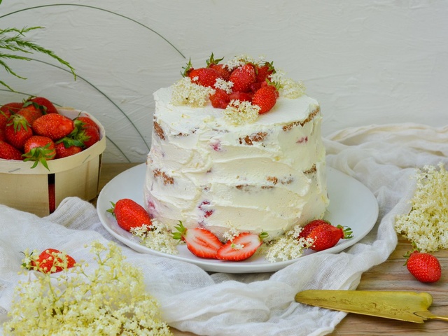 Recettes végétariennes de Cake aux fraises