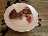 Gâteau moelleux chocolat framboise et poire