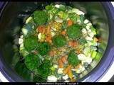 Soupe de légumes  verts  au cookéo