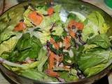Salade verte et ses légumes d hiver au beurre de chanvre
