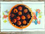 Tarte abricots et myrtilles (Apricot and blueberry tart)