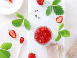 Crufiture de fraises - Raw strawberry jam