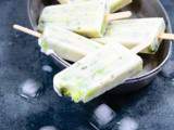 ► Popsicles de yaourt glacé coco et kiwi