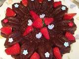 Gâteau fraises choco