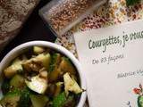 Test du dimanche : la salade de courgettes au basilic et coriandre du livre Courgettes, je vous aime