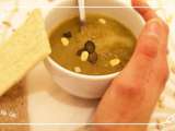 Soupe aux verts de poireaux et patate douce à basse température