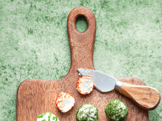 Boules apéritives au fromage végétal