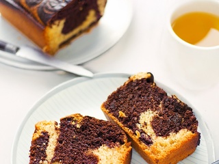 Cake marbré au chocolat