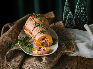 Roti de butternut farci