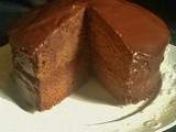 Devil's food cake...Le Gâteau au chocolat plein de chocolat