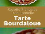 France : Tarte Bourdaloue