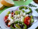 Grèce : Salade Grecque (Horiatiki Salata)