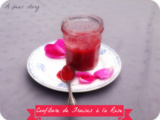 Confiture de fraises à la rose