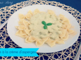 Farfalle à la crème d'asperges