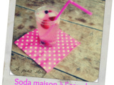 Soda maison à l'eau de rose