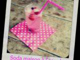 Soda maison à l'eau de rose