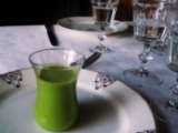 Velouté de petits pois & lait de coco