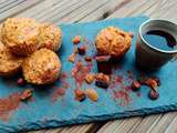 Muffins de l'automne sans sucre ajoute et vegan
