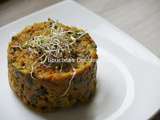 Alcaline : riz pilaf, coulis de tomates et blettes