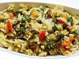 Cuisine alcaline : riz pilaf aux petits légumes de saison