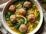 Cozy Italian Meatball Soup Recipe With Garden Escarole