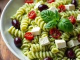 Mediterranean Creamy Pesto Pasta Recipe