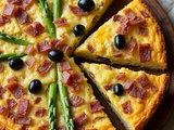 Rustic Mediterranean Bacon & Asparagus Frittata Recipe