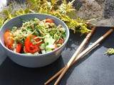Salade de germes de soja frais aux saveurs d'Asie