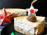 Cheesecake ardéchois { aux poires } - Recette de Noël pour la Bataille Food #18