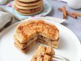 Pancakes moelleux à la cannelle façon cinnamon roll (vegan)