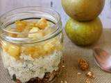 Parfait granola aux graines et pomme, riz au lait au pavot, compotée de pommes vanillée ( vegan, sans gluten ) - Bataille Food #32