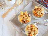 Parfaits de crumble poire et kaki aux épices et flocons de céréales (vegan, sans gluten) - Bataille Food #42