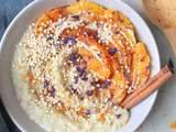 Porridge quinoa, orange, cannelle et cardamome (sans gluten, vegan)