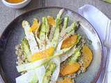 Salade de quinoa croquant, asperges crues et orange - Battle Food #61