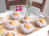 Skolebrød ou Skoleboller, petites brioches norvégiennes à la crème, noix de coco et cardamome (vegan, sans lactose, sans oeuf) - Battle Food #48