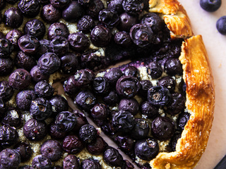Tarte rustique à la myrtille