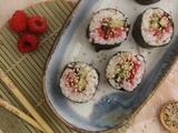 Makis concombre framboise