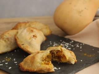 Petits chaussons butternut, coco, curry