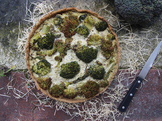 Quiche brocoli-pesto