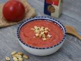 Soupe de tomates rôties à la cacahuète